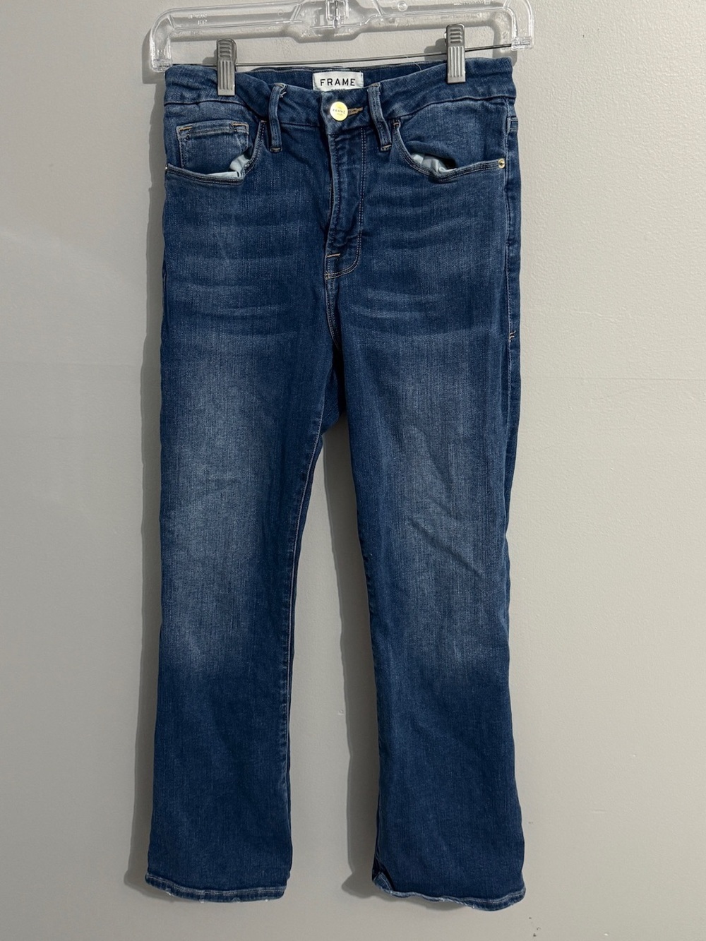 Frame Denim Jeans Womens Le Crop Cabana Mini Boot Stretch Casual Modest Office